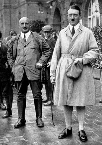 Julius Streicher with Adolf Hitler in Nuremberg